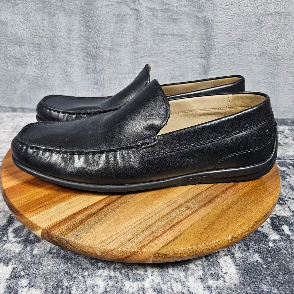 ECCO Classic Moc 2.0 Loafers Men's Size EU 42 US 8-8.5 Black Slip On Leather